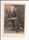 RPPC Early 1900's Businessman Seated Antique Real Photo Postcard
