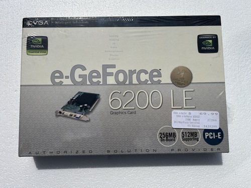 Nvidia EVGA e-GeForce 6200LE Graphics Video Card NEW/SEALED/VINTAGE