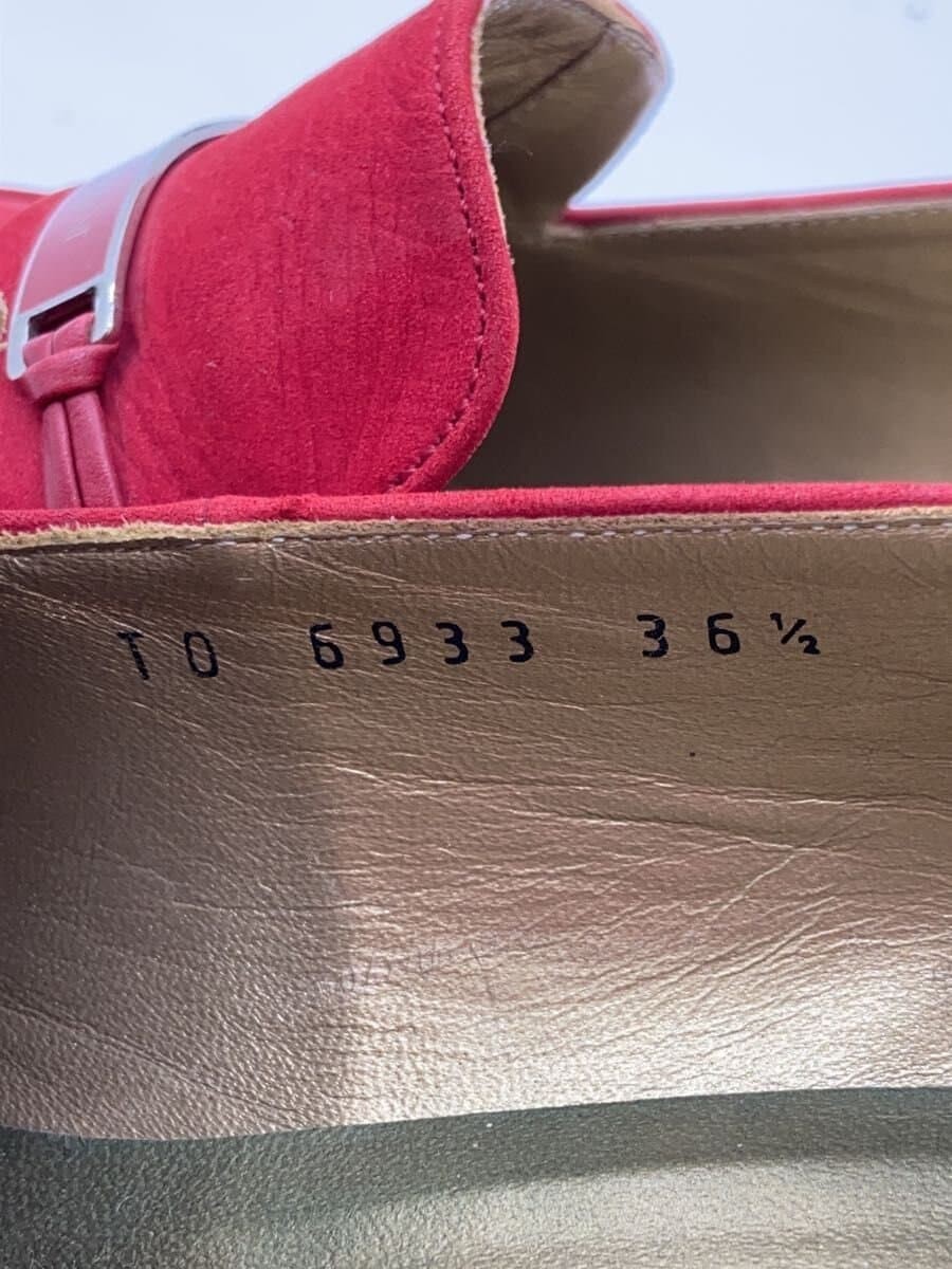 Yves Saint Laurent Dress Shoes 36.5 Red Suede Jlr65 thumbnail 5