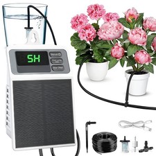 Solar Automatic Drip Irrigation System,Auto Self Watering Kit with Timer