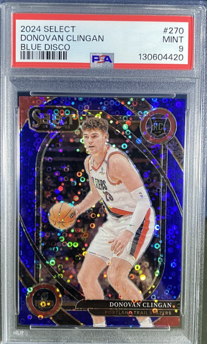 2024 Select Courtside Donovan Clingan Blue Disco /25 (RC)