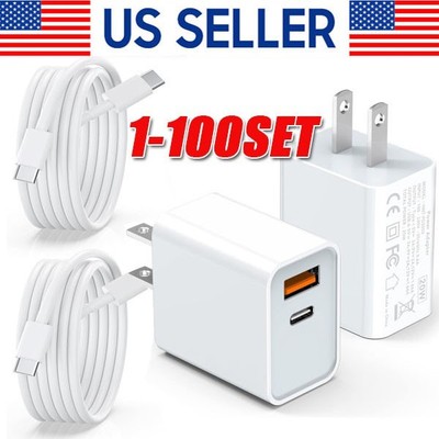 IPhone 15 16 Pro Max Plus USB-C to USB-C Cable Fast Charging PD Type C Cord lot