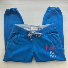 VTG Y2K Abercrombie Fitch blue low rise crop sweatpants with logo size XS