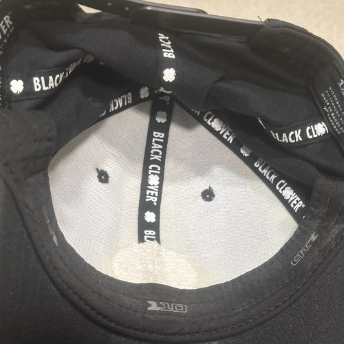 Black Clover Snapback Golf Hat Cap Black Live Lucky - Picture 7 of 9