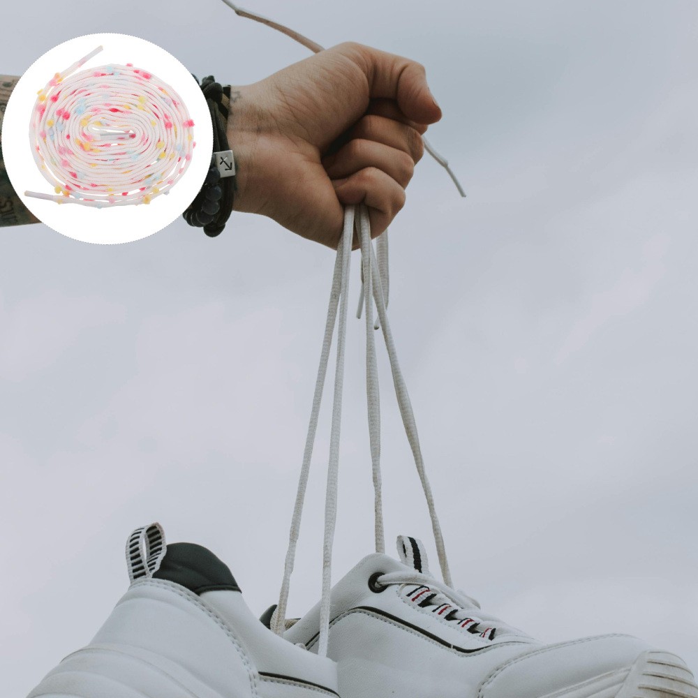 APL Lacci Arcobaleno Motivo Decorativi Corde per Scarpe Colorate