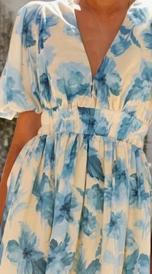 #ad #ad Women dress X large but it is most like medium fit short puff sleeves. $12.99