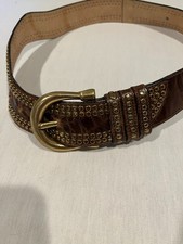 VINTAGE STREETS AHEAD LEATHER BELT SIZE M  No wear on belt Calif.