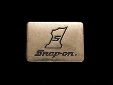 UC15133 VINTAGE 1970s  SNAP-ON TOOLS  SOLID BRASS BTS BELT BUCKLE