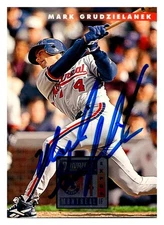 1996 Donruss HA Retrographs Auto Mark Grudzielanek #13 Montreal Expos