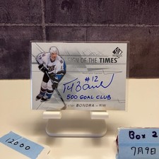 2016-17 Upper Deck SP PETER BONDRA Autograph WASHINGTON CAPITALS Sign of the