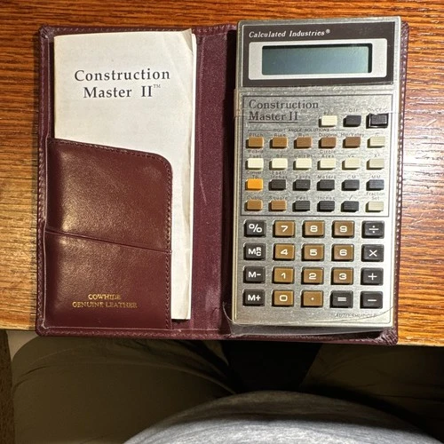 Calculated Industries Construction Master II Calculator LCD w/ Manual Case
