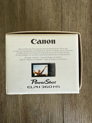 Canon PowerShot ELPH 360 HS Digital Camera (Silver) SHIPS SAME DAY UPS GROUND - Picture 2 of 4