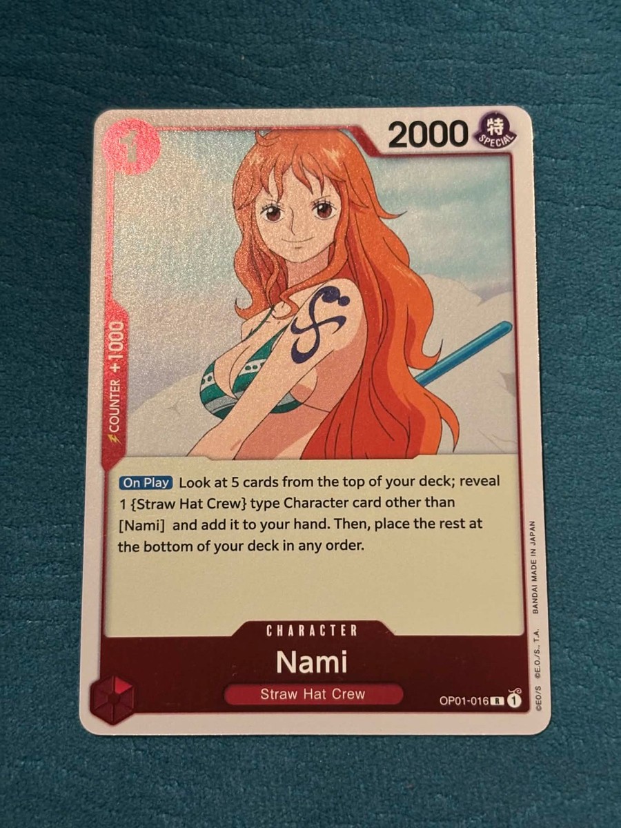【美品】ナミ op01-016 パラレル ロマンスドーン[英語版] One Piece TCG Nami OP01-016 Romance Dawn ENGLISH PRE-ERRATA NM | eBay