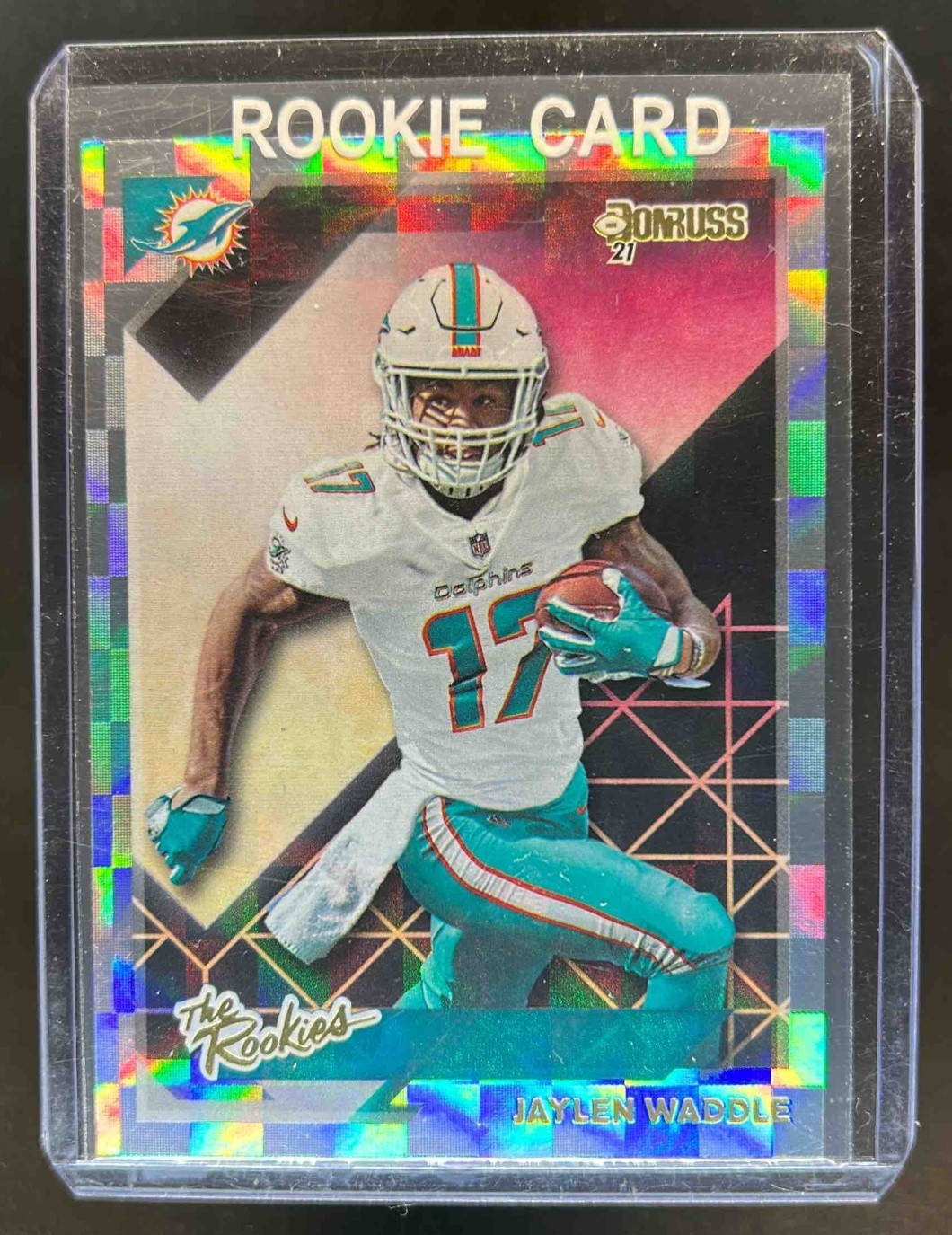 2021 Donruss Jaylen Waddle The Rookies Rookie RC #TR-JWA Dolphins
