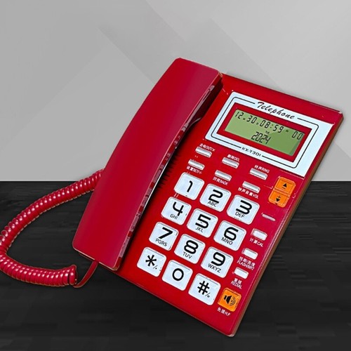 Desktop Corded Telephone for Home Landline Telephone with Big Button Phone - Zdjęcie 7 z 10