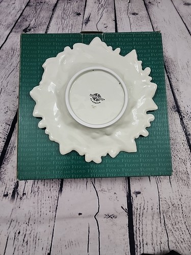 EUC Fitz & Floyd Classics Autumn Splendor Canape Plate 9" Lattice Grapes Leaves - Picture 3 of 4