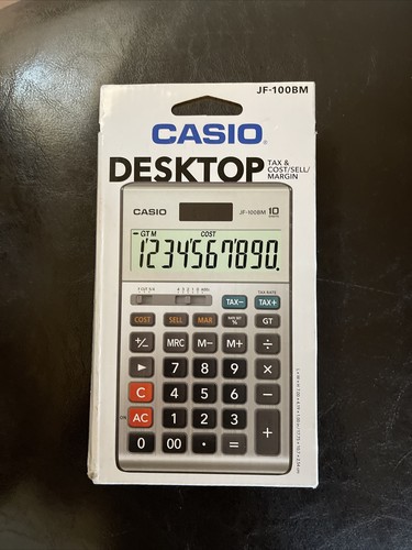 Casio Jf100mssih Simple Calculator Solar - Picture 1 of 5