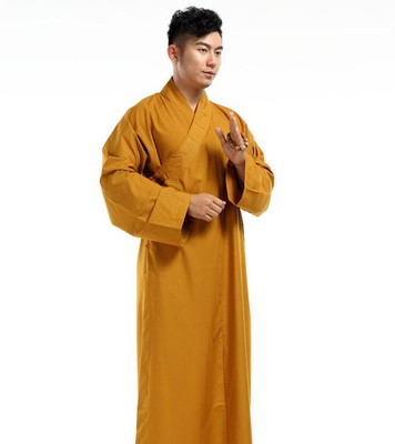 7315 New Cationic Shaolin Buddhist Monk Haiqing Robes Lay Meditation Gown gift