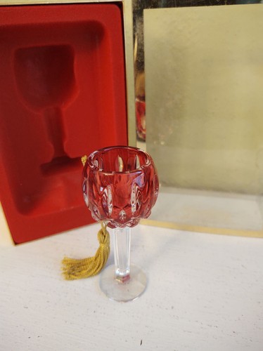 Gorham Lady Anne Red Wine Hock Goblet-Christmas Ornament-Lead Crystal-Germany - Picture 3 of 7
