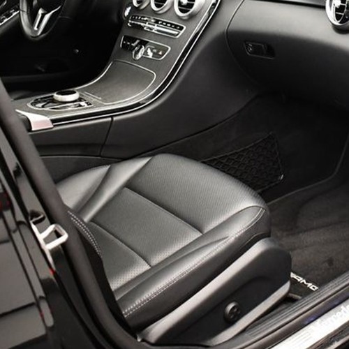 For Benz C-Class 2015-2021 Right Driver Side Bottom Leather Seat Cover Black New - Picture 5 of 8