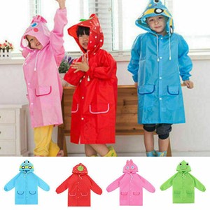 Kids-Rain-coat-Waterproof-Hooded-Poncho-Jacket-Raincoat-Duck-Rabbit-Vogue-Ksy