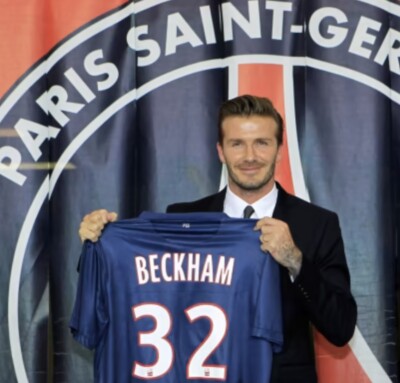 PSG BECKHAM #32 home name print and number 2012/13 Paris Saint