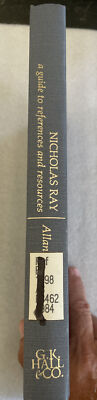 Nicholas Ray A Guide To References And Resources Blaine Allan G.K. Hall 1984