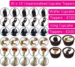 30 Hotel Transylvania Edible Wafer Icing Cupcakes Toppers