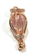 Authentic Pandora Charm, ROSE Sparkling Hot Air Balloon Dangle, #789434C01