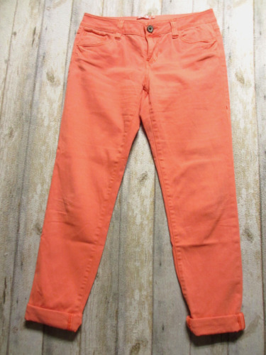 Cabi Jeans Womens 4 Orange Tapered Leg Roll Cuff … - image 1