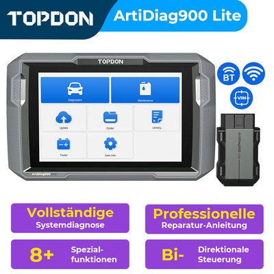 TOPDON AD900 Lite Auto diagnosegerät kfz OBD2-Scanner ALLES System 8 Funktion