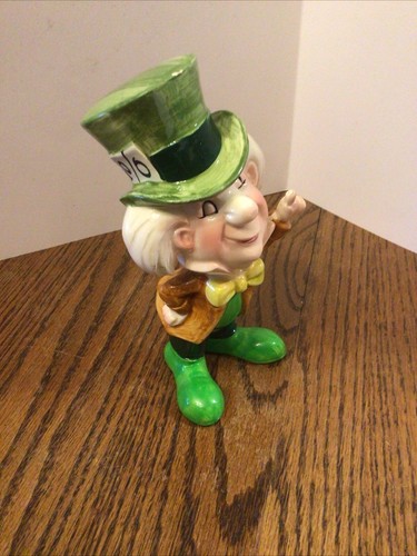 1970’s Disney Alice in Wonderland Mad Hatter,ceramic,Japan,used condition - Picture 6 of 12