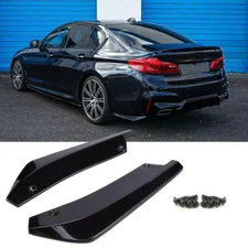 Glossy Black Rear Bumper Diffuser Splitter Canards Lips for BMW G30 G20 F30 E90