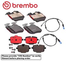 Front & Rear Brake Pad Set OE Brembo Ceramic +Sensor for BMW X7 xDrive40i