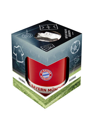 FC Bayern München FCB Geschenkset Tasse befüllt mit Waffeln Kaffeetasse gefüllt