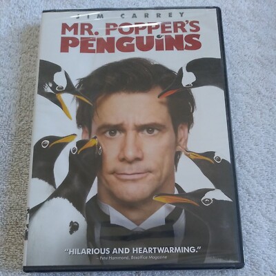 Mr. Popper's Penguins DVD Jim Carrey Angela Lansbury Carla Gugino New Sealed