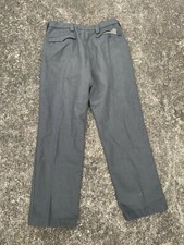 Vintage 40s 50s Wool WWII Cold Weather Gray Winter Chino Pants German Military