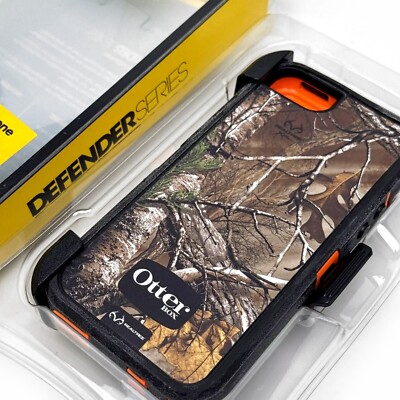OtterBox Defender Realtree Orange Camo Holster Case for iPhone SE(1st  Gen)/5S/5