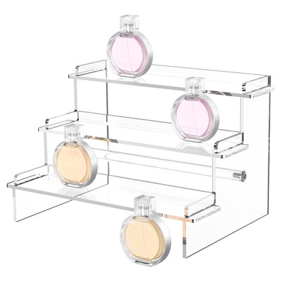 3-stufig Acryl Display Riser robust für Parfüm Kosmetik Actionfigur