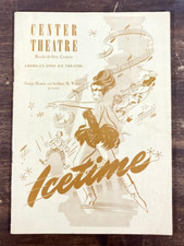 Vintage Rockefeller Center Theatre Icetime 1946 Program Sonja Henie Ice Skating