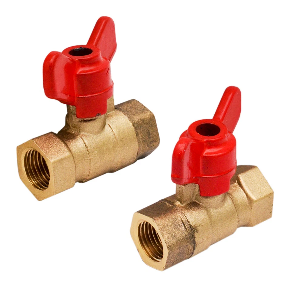 Messing Kugelhahn Kugelventil Muffenkugelhahn Kugelhähne Hahn Flügelgriff - Bild 4 von 4