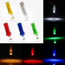 100Pcs T5 LED Car Auto Gauge 1SMD Indicator Speedo Dashboard Side Light Bulbs