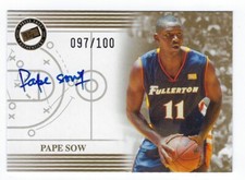 2004 Press Pass AUTOGRAPHS GOLD #31 PAPE SOW Miami Heat Toronto Raptors /100