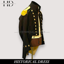 Abrigo de capitán desnudo de la Marina Real Británica - Uniforme naval de principios del siglo XIX