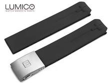 For T-TOUCH Watch TISSOT 20mm Rubber Z353 Strap Band Clasp Buckle Black