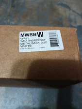 System Sensor MWBBW - White, Wall, Metal Weatherproof Back Box