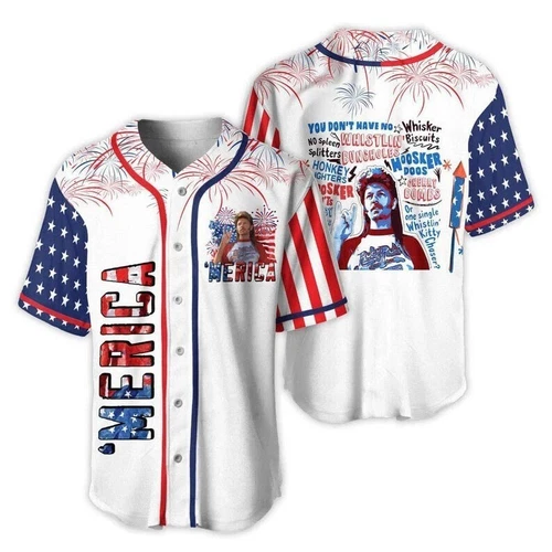 Merica Joe Dirt 4th Of July Jersey Shirt 2025, 90s Merica Baseball Jersey