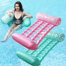 Pool Floats - 2 Pack Pool Floats Rafts, 4-in-1 Floats for Swimming, Inflatable