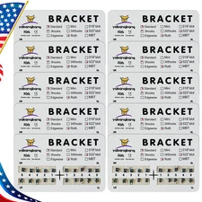 10Pack Brackets ortopédicos dentales Brackets Standard Roth 022 Ranura 3 ganchos