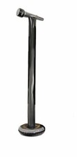 Schwarzes aufblasbares Mikrofon & St&auml;nder vertrauensw&uuml;rdiger UK-Verk&auml;ufer ca. Gr&ouml;&szlig;e 125 cm